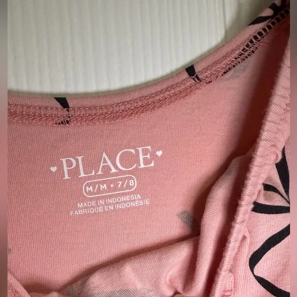 The Children's Place Girls Bows Print Fit And Flare Dress, Size M (7-8) - Picture 5 of 7